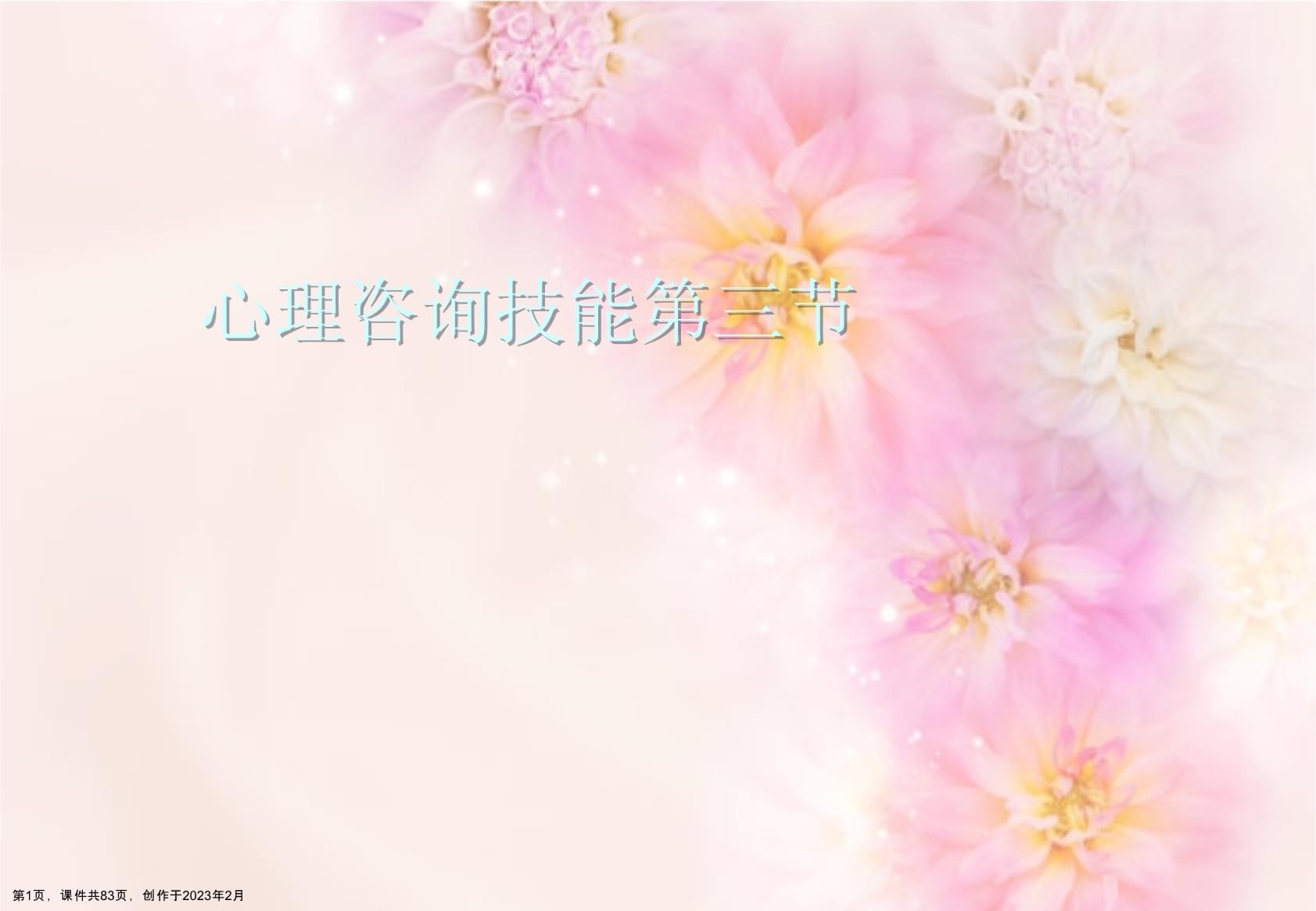 心理咨詢技能第三節 技術咨詢的原理、流程與核心要訣